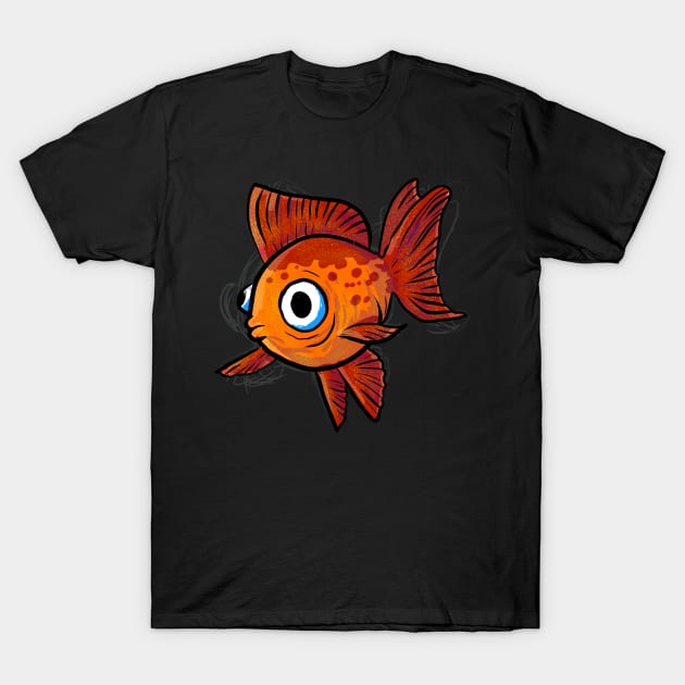 goldfish cute T-Shirt by Al Fathan 